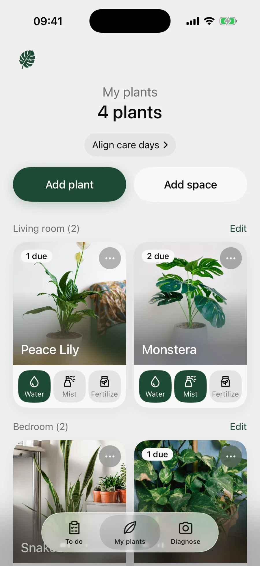 Plant Rescue on mobile, screen 3